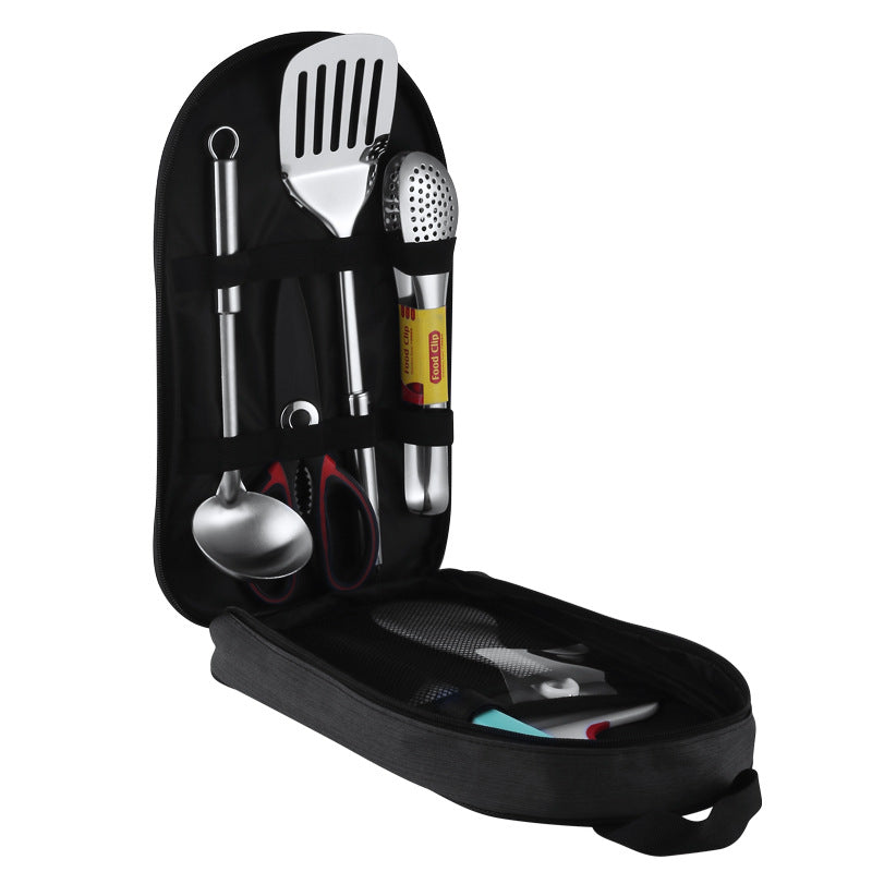 Outdoor Picnic Storage Bag With BBQ Cooking Set