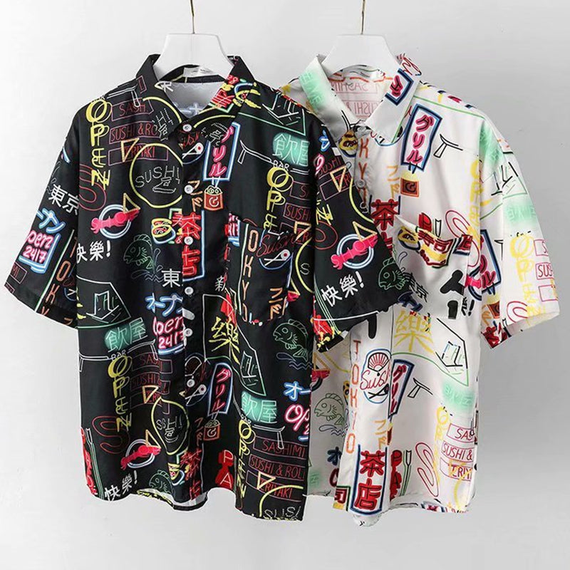 Hawaiian Casual Street Polyester Shirt