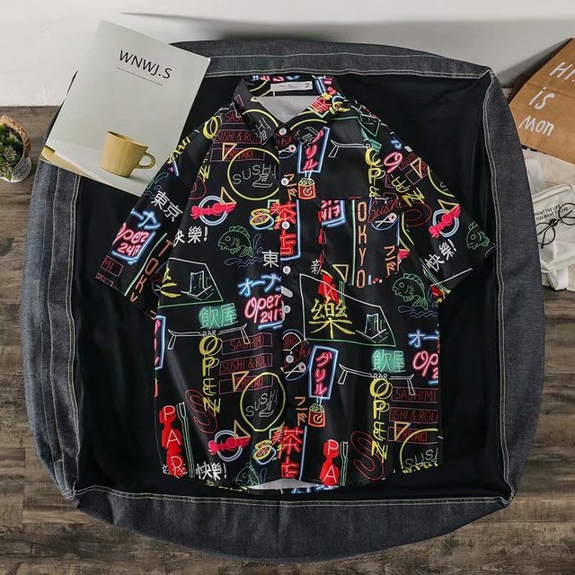 Hawaiian Casual Street Polyester Shirt