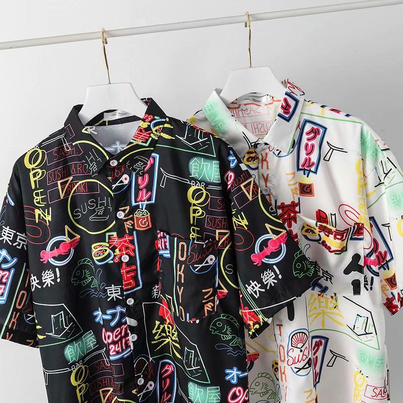 Hawaiian Casual Street Polyester Shirt